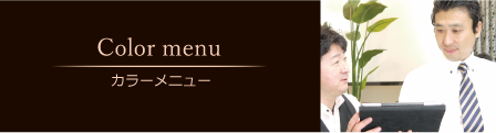 カラーメニュー